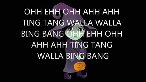 ting tang walla walla bing bang lyrics